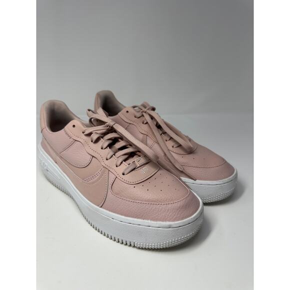 Nike Air Force One AF1 Sz 10 Pink Oxford Platform DJ9946-602 Excellent Condition - Picture 1 of 6